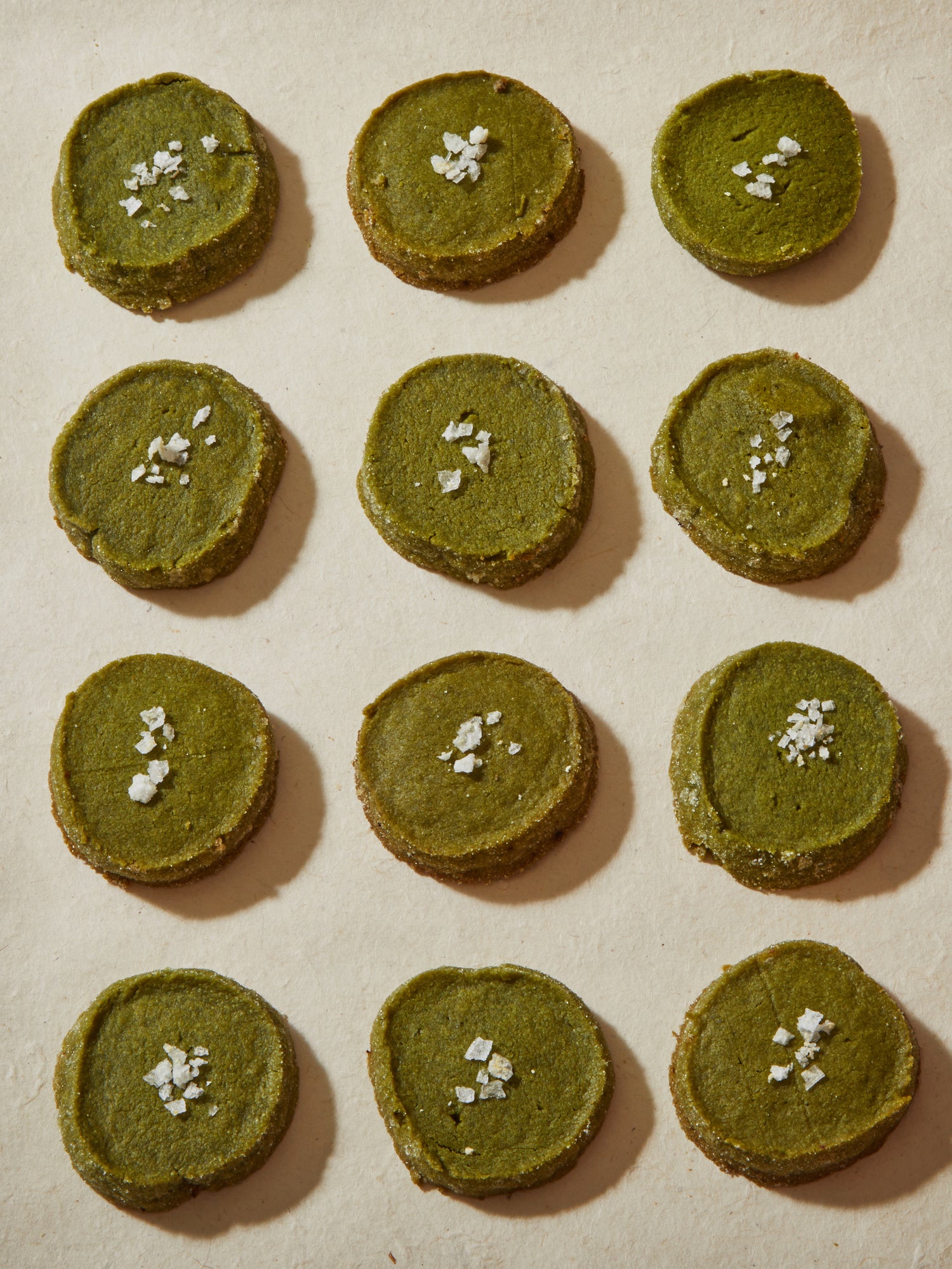 Matcha Shortbread Cookies