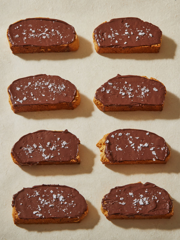 Almond Biscotti with Dark Chocolate