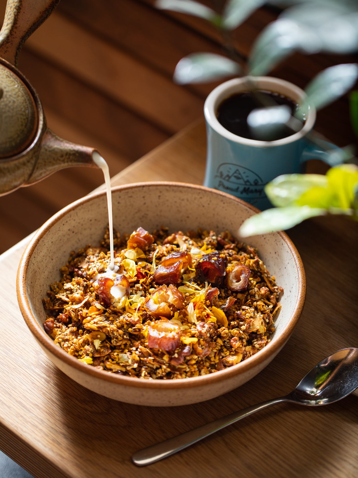 Proud Mary Coffee's Baked Raw Honey and Turmeric Granola