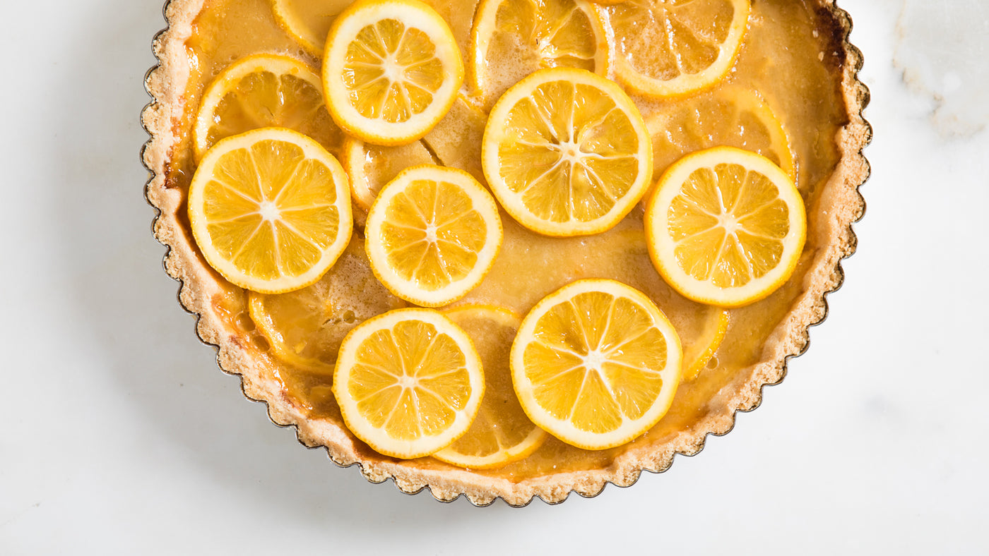 Honey-Lemon Tart with Salted Shortbread Crust