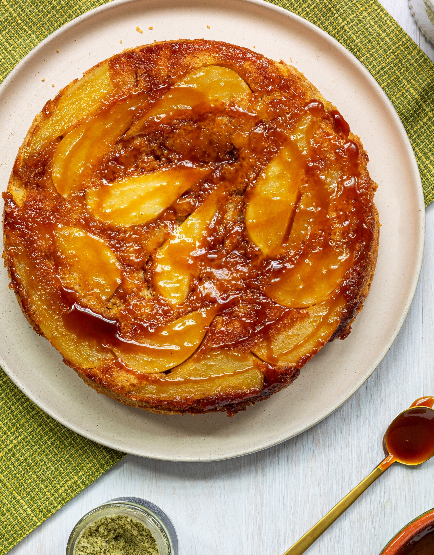 Pear Caramel Cake