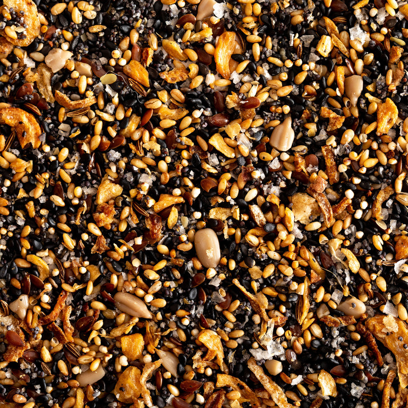 Close up of Jacobsen Everything Bagel Seasoning