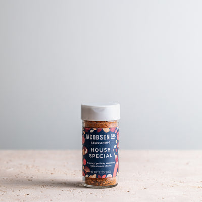 2.2 oz jar of Jacobsen Co. House Special Seasoning