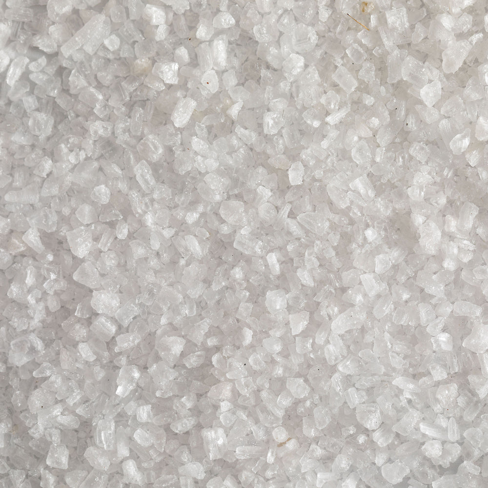 Close up of Jacobsen Pure Italian Coarse Sea Salt