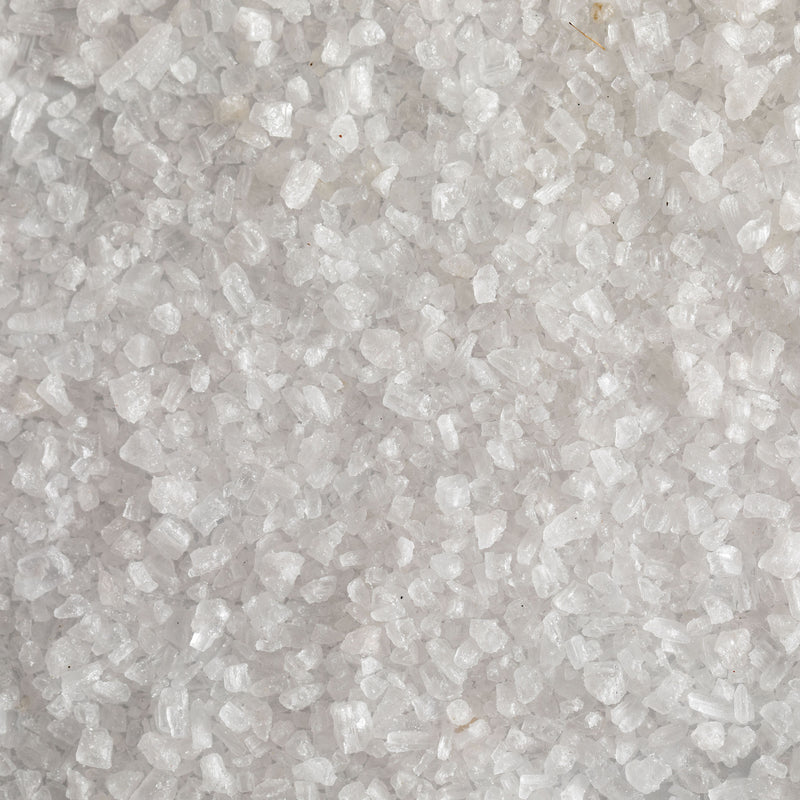 Close up of Jacobsen Pure Italian Coarse Sea Salt