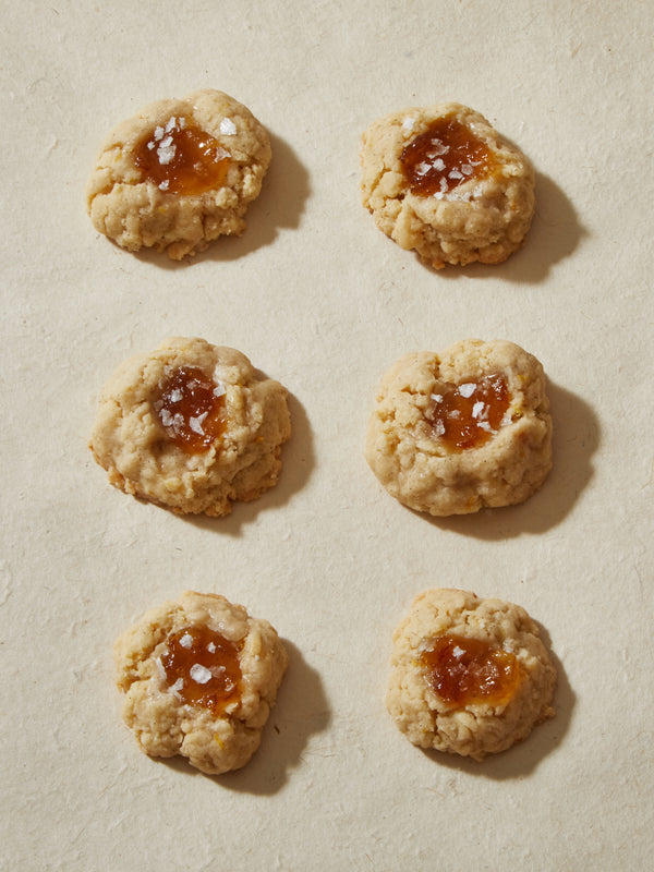 Yuzu Shortbread Thumbprint Cookies