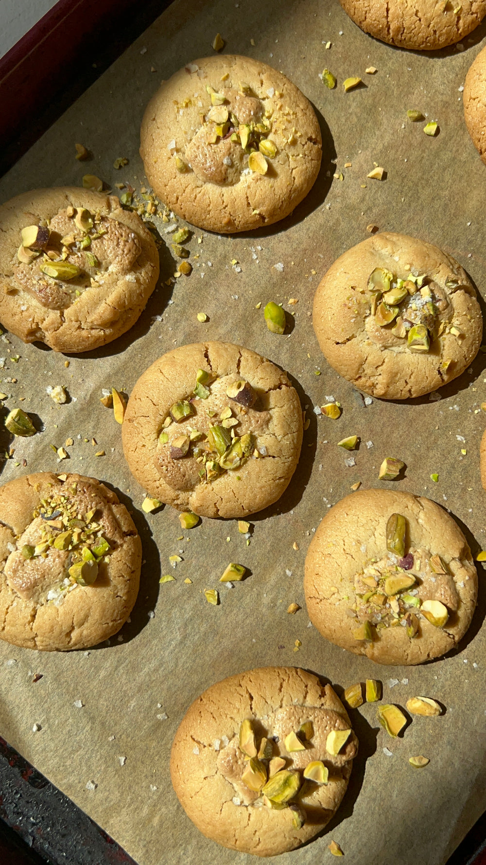 Salted Lemon Tahini Cookies