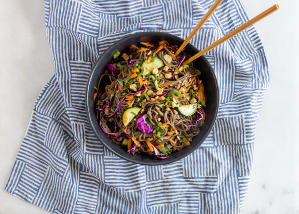 Cold Soba Noodle Salad with Black Garlic Salt