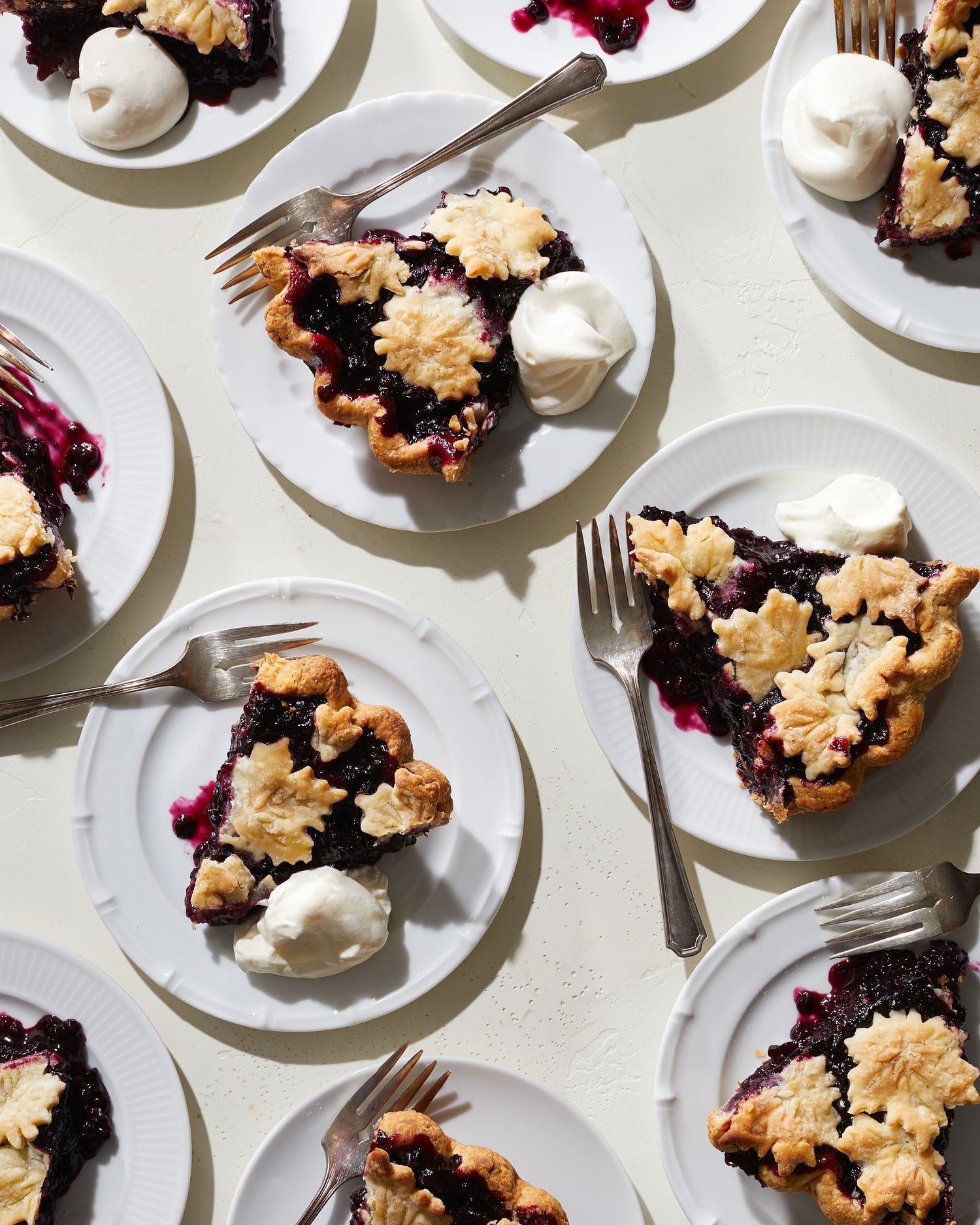 Blueberry Pie with Salted Whipped Cream