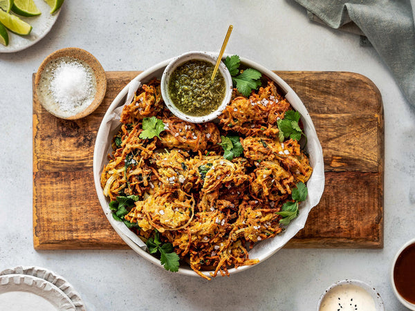 Butternut Squash and Carrot Bhajis