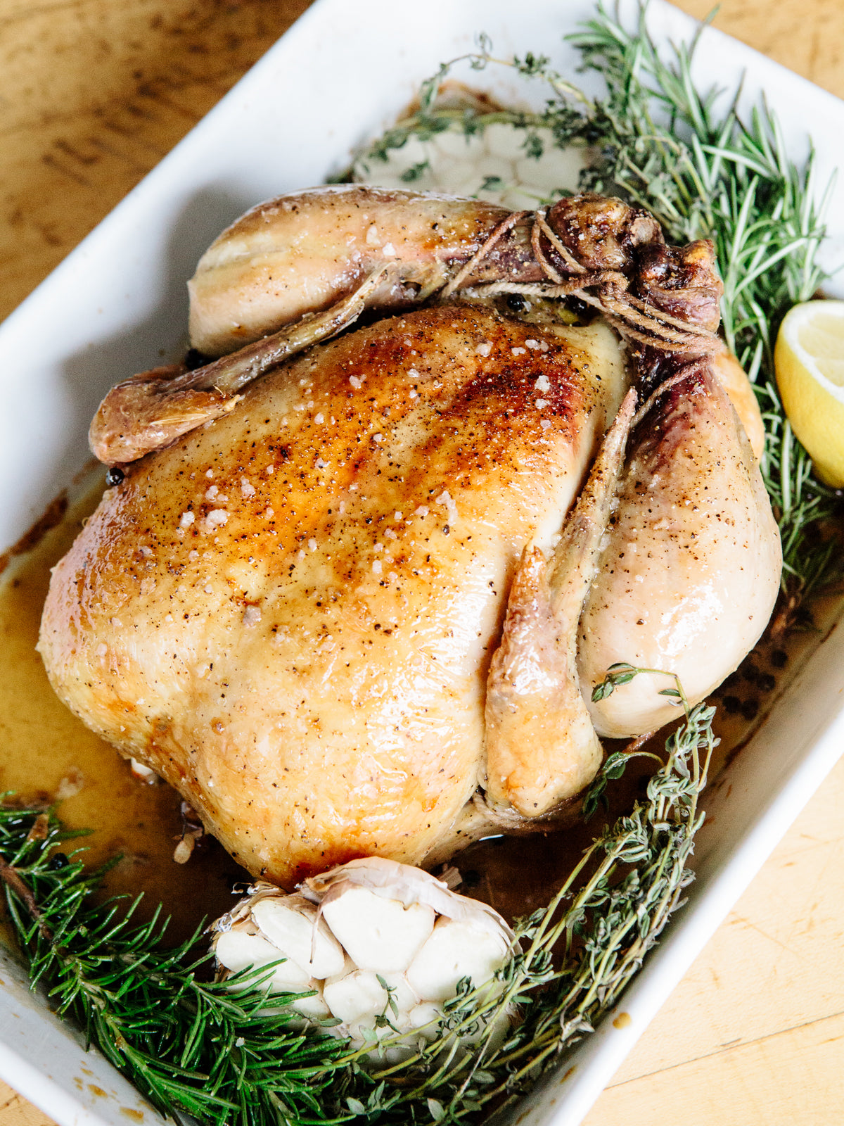 Roasted Chicken with Jacobsen Infused Garlic Salt Jacobsen Salt Co.