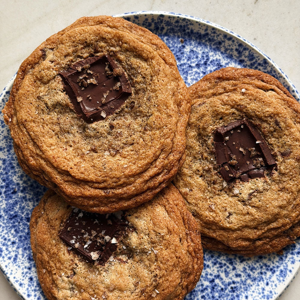 Chocolate Chip Cookies with Vanilla Bean Salt