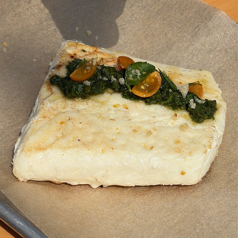 Halibut with Yuzu Kosho Chimichurri