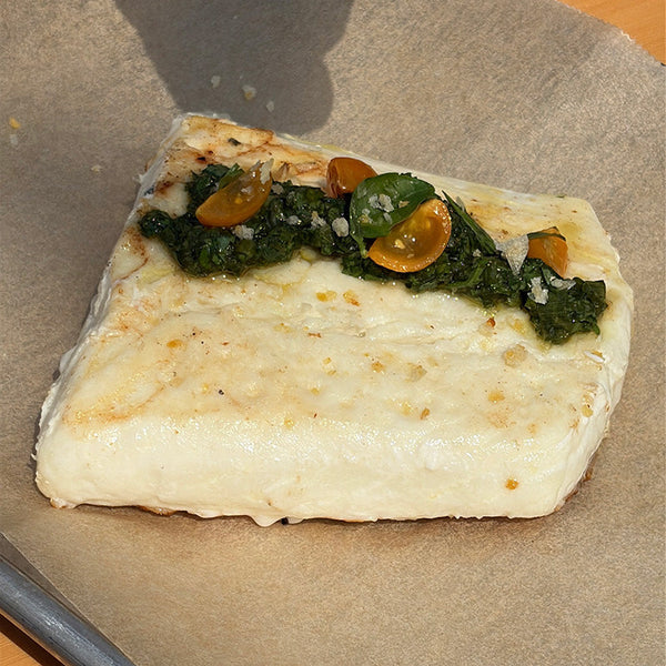 Halibut with Yuzu Kosho Chimichurri