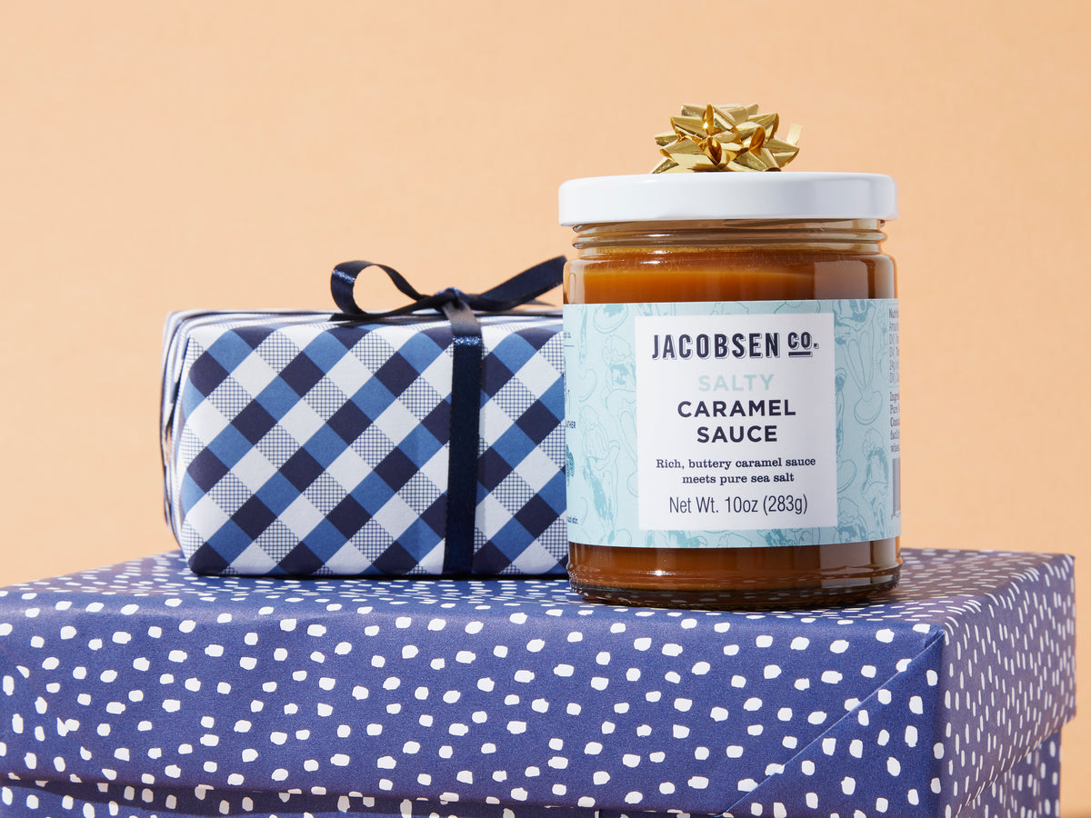 SALTY CARAMEL SAUCE
Rich, buttery caramel sauce meets our pure Oregon sea salt for a sweet and salty treat that is perfect all year round. 
$15