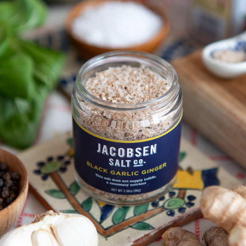 Infused Black Garlic Ginger Salt