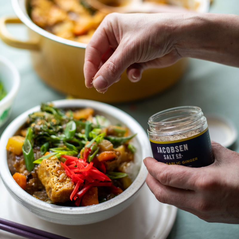 Infused Black Garlic Ginger Salt