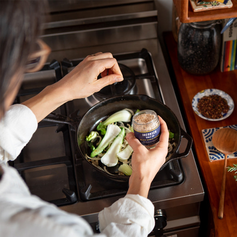 Infused Black Garlic Ginger Salt