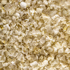 Close up of Jacobsen Salt Co. Sansho Salt, large flakes with a light green color.