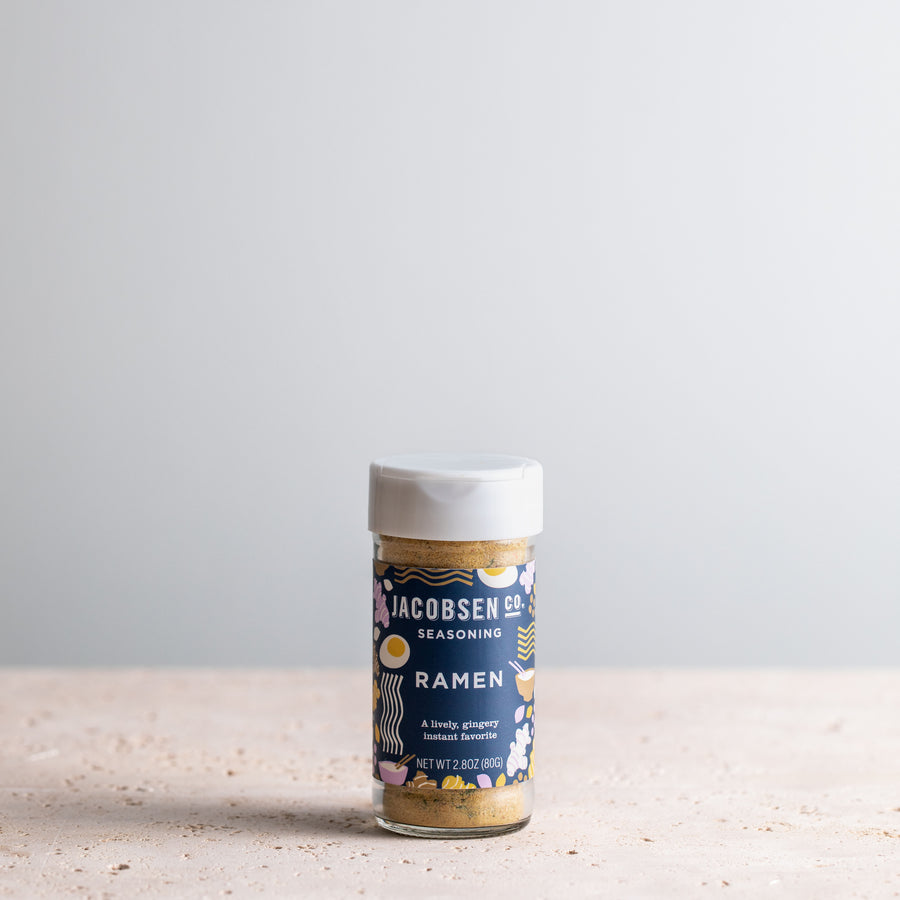 2.8 oz jar of Jacobsen Co. Ramen Seasoning.