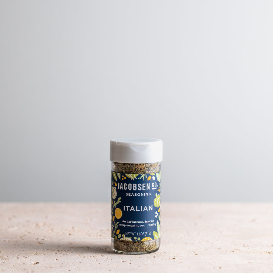 1.8 oz jar of Jacobsen Italian Seasoning