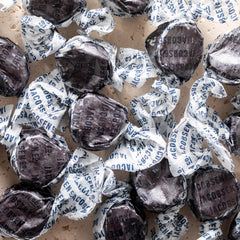 Jacobsen Co Salty Black Licorice out of box in branded wrappers