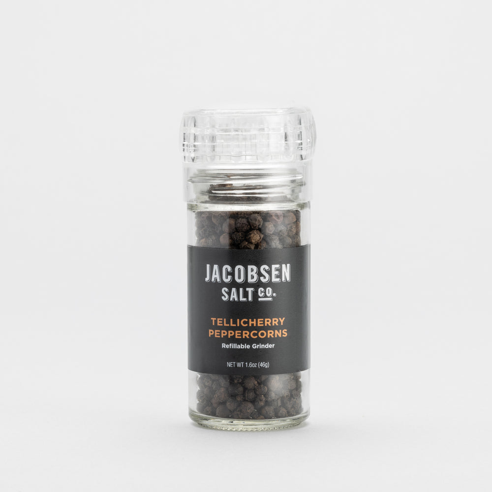 Jacobsen Salt Co. Tellicherry Peppercorns Grinder